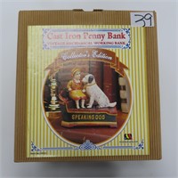 Unopened Cast Iron Mechanical Bank,