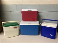 Lot of 4 Coolers