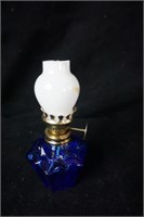 Blue Geo Shaped Mini Oil Lamp