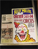 Kelly Miller & Carson Barnes Circus Posters