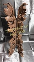 Iron stand leaves and acorns 22”