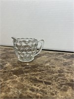 FOSTORIA CUBIST SMALL CREAMER 4 1/4" X 3"