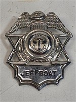 Vintage Jeffboat Hat Badge