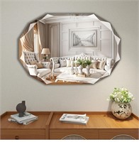 ($148) camvemex Beveled Mirror Frameless