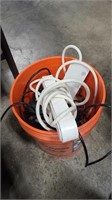 GROUP OF ELECTRICAL CORDS & POWER STRIPS