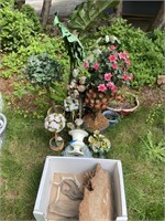 Lot of Faux Flowers / Plants in pots