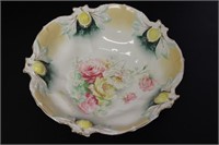 An R.S. Prussia Foliated Edge Bowl