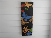 Wood Butterfly Wall Art Picture 35"Tall