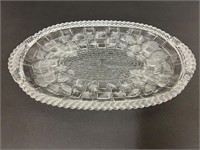 Gorham Country Terrace Platter Molded  Frosted