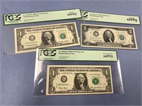 3 graded star notes by PCGS: 1976 C $2 65 PPQ, 200