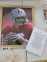 JOE MONTANA SIGNED PHOTO