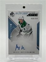 Miro Heiskanen /999 RC Autographed Hockey Card