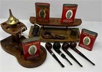 Pipes, Rack, Tobacco Cans and Accessories