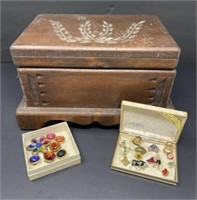 Hand Crafted Jewelry Wooden Chest