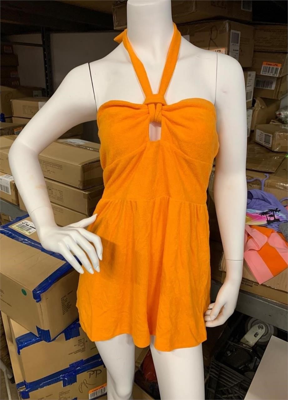 LOT OF 6 XS ORANGE ROMPERS NWT