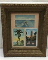 Vintage Framed Florida  Postcards K15B