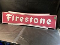 45" Replica Wood Firestone Sign