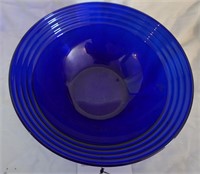 10 1/2" vintage blue bowl