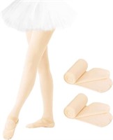 2PACK Girls Footed Pantyhose