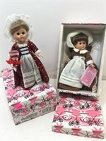 2 Ginny Vogue dolls. 8in collectible in boxes.