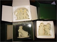 3 Dept 56 Snow Babies "You need wings to, A