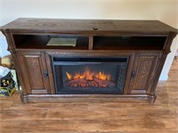 Elec fireplace mantle heater