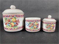 Set of Three Germaine Monteil Jars