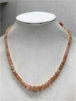 NEW STERLING SILVER SRILANKEN SUNSTONE NECKLACE