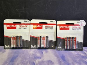 3 packs AAA alkaline batteries