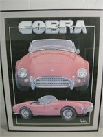 23" x 29" Framed Cobra Print / Poster