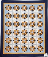 Kansas Star to the 9th Degree, bed quilt, 88" x 7