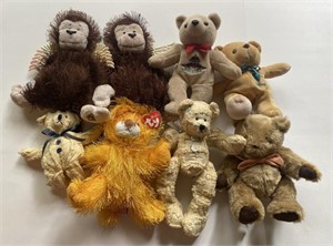 Assorted Stuffed Animals Inc. Beanie Babies,