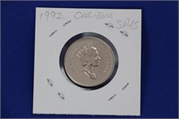 Quarter 1992 Elizabeth II "Caribou" Coin