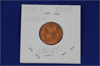 USA Penny 1955 Liberty "Error" Coin