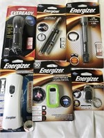 Lot of 6 Different Eveready energizer Flashlights
