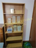 BOOKCASE 28"X72"X12" STORAGE CONTAINERS,