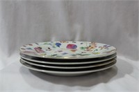 Set of 4 Decorative Salad Plates