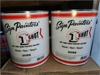 24 Gallons of Sign Painters 3099 Black Paint