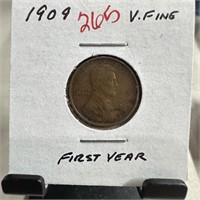 1909 WHEAT PENNY CENT 1ST YEAR