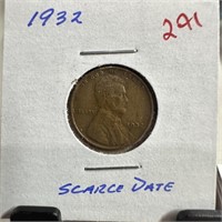 1932 WHEAT PENNY CENT  SCARCE DATE