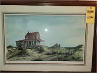 Signed, Numbered Larry Johnson Coastal Print