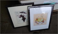 (2) Framed Prints