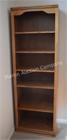 (B2) Oak Book Shelf - 24x13.5x72"