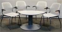 (5) Allsteel Table and Chairs