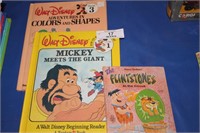 2 WALT DISNEY BOOKS & 1 FLINTSTONE BOOK - 1963