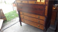 Antique Step-Back Walnut Dresser G