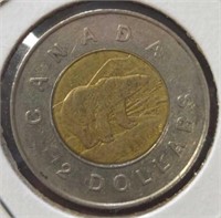 1996 Canadian $2 coin