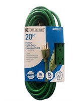 Utilitech 20-ft 16/3 3-Prong Green Indoor