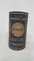 ANTIQUE MINERS LAMP TIN