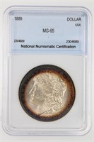 1889 Morgan Silver $1 NNC MS-65 Price Guide $275